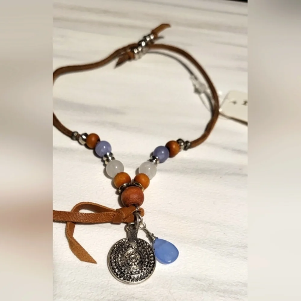 Cute leather and‎ beads charm bracelet//Southwestern//Bo - Picture 3 of 5